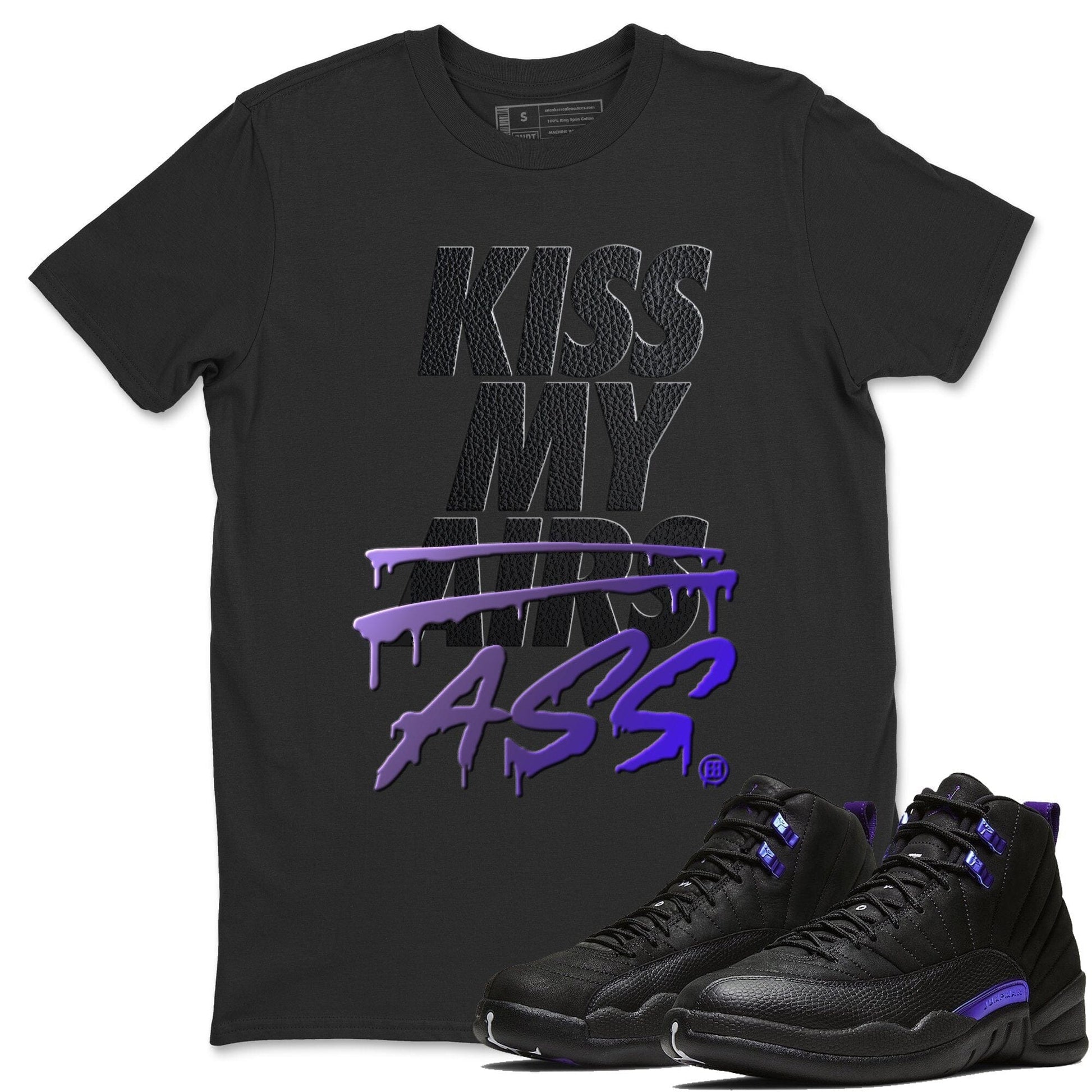 Jordan 12 Dark Concord Sneaker Match Tees Kiss My Ass Sneaker Tees Jordan 12 Dark Concord Sneaker Release Tees Unisex Shirts