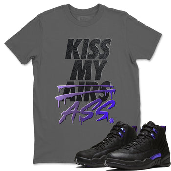 Jordan 12 Dark Concord Sneaker Match Tees Kiss My Ass Sneaker Tees Jordan 12 Dark Concord Sneaker Release Tees Unisex Shirts