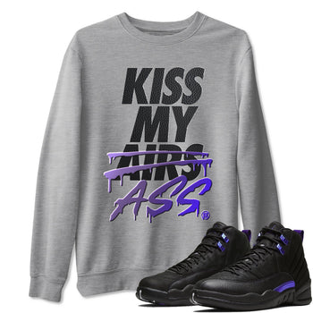 Jordan 12 Dark Concord Sneaker Match Tees Kiss My Ass Sneaker Tees Jordan 12 Dark Concord Sneaker Release Tees Unisex Shirts