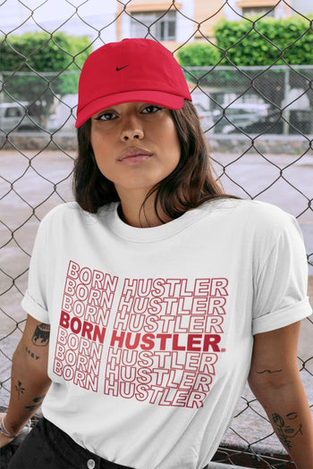 Jordan 12 Reverse Flu Game Sneaker Match Tees Born Hustler Sneaker Tees Jordan 12 Reverse Flu Game Sneaker Release Tees Unisex Shirts