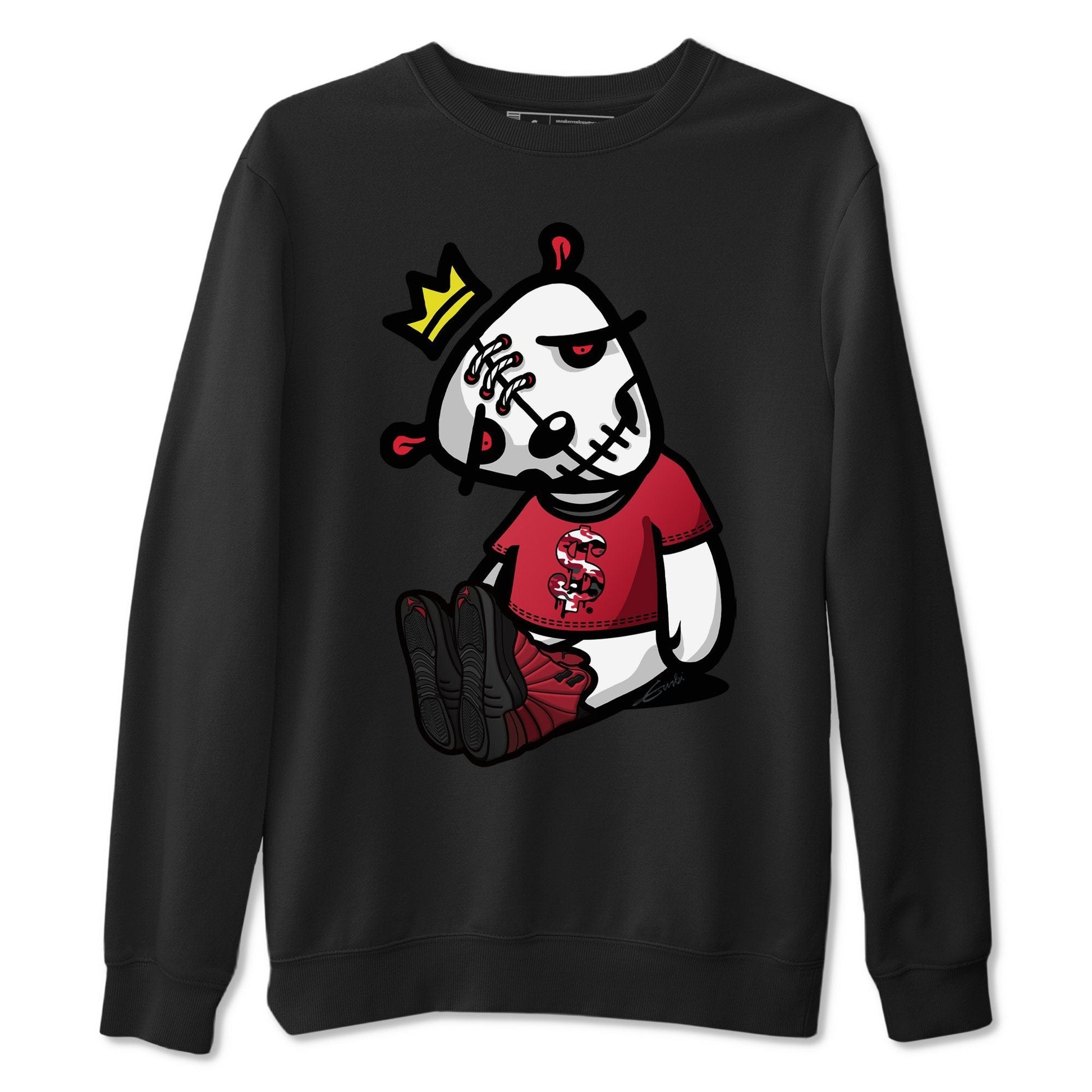 Jordan 12 Reverse Flu Game Sneaker Match Tees Dead Dolls Sneaker Tees Jordan 12 Reverse Flu Game Sneaker Release Tees Unisex Shirts