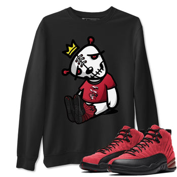 Jordan 12 Reverse Flu Game Sneaker Match Tees Dead Dolls Sneaker Tees Jordan 12 Reverse Flu Game Sneaker Release Tees Unisex Shirts