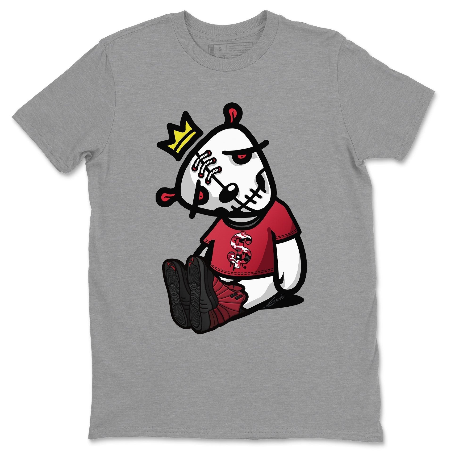 Jordan 12 Reverse Flu Game Sneaker Match Tees Dead Dolls Sneaker Tees Jordan 12 Reverse Flu Game Sneaker Release Tees Unisex Shirts