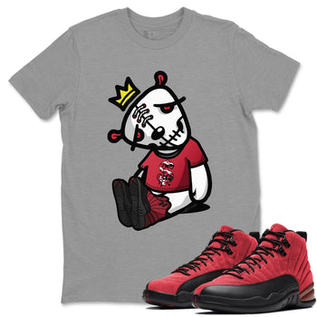 Jordan 12 Reverse Flu Game Sneaker Match Tees Dead Dolls Sneaker Tees Jordan 12 Reverse Flu Game Sneaker Release Tees Unisex Shirts