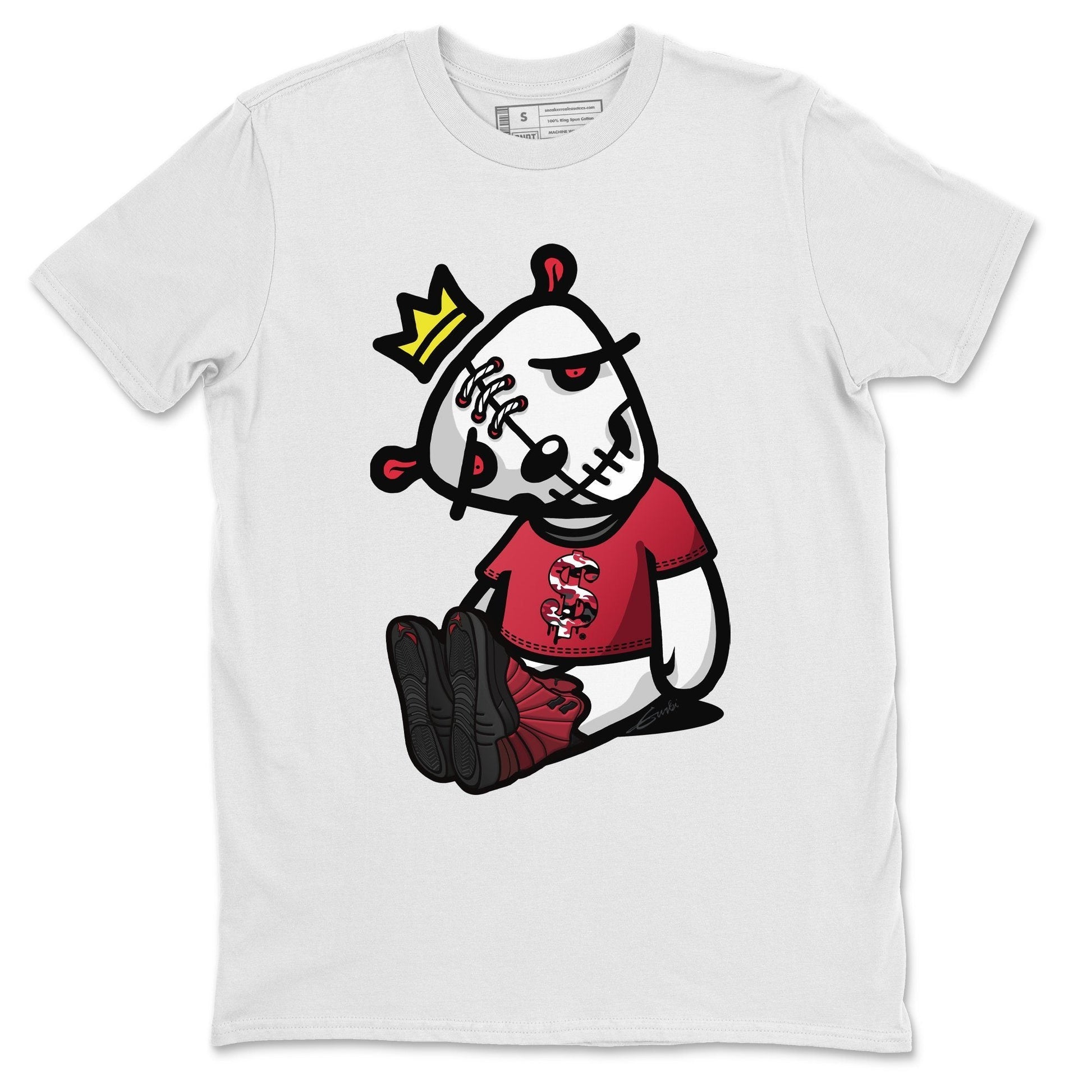 Jordan 12 Reverse Flu Game Sneaker Match Tees Dead Dolls Sneaker Tees Jordan 12 Reverse Flu Game Sneaker Release Tees Unisex Shirts