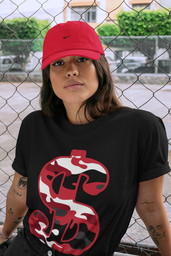 Jordan 12 Reverse Flu Game Sneaker Match Tees Dollar Camo Sneaker Tees Jordan 12 Reverse Flu Game Sneaker Release Tees Unisex Shirts