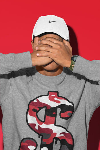 Jordan 12 Reverse Flu Game Sneaker Match Tees Dollar Camo Sneaker Tees Jordan 12 Reverse Flu Game Sneaker Release Tees Unisex Shirts