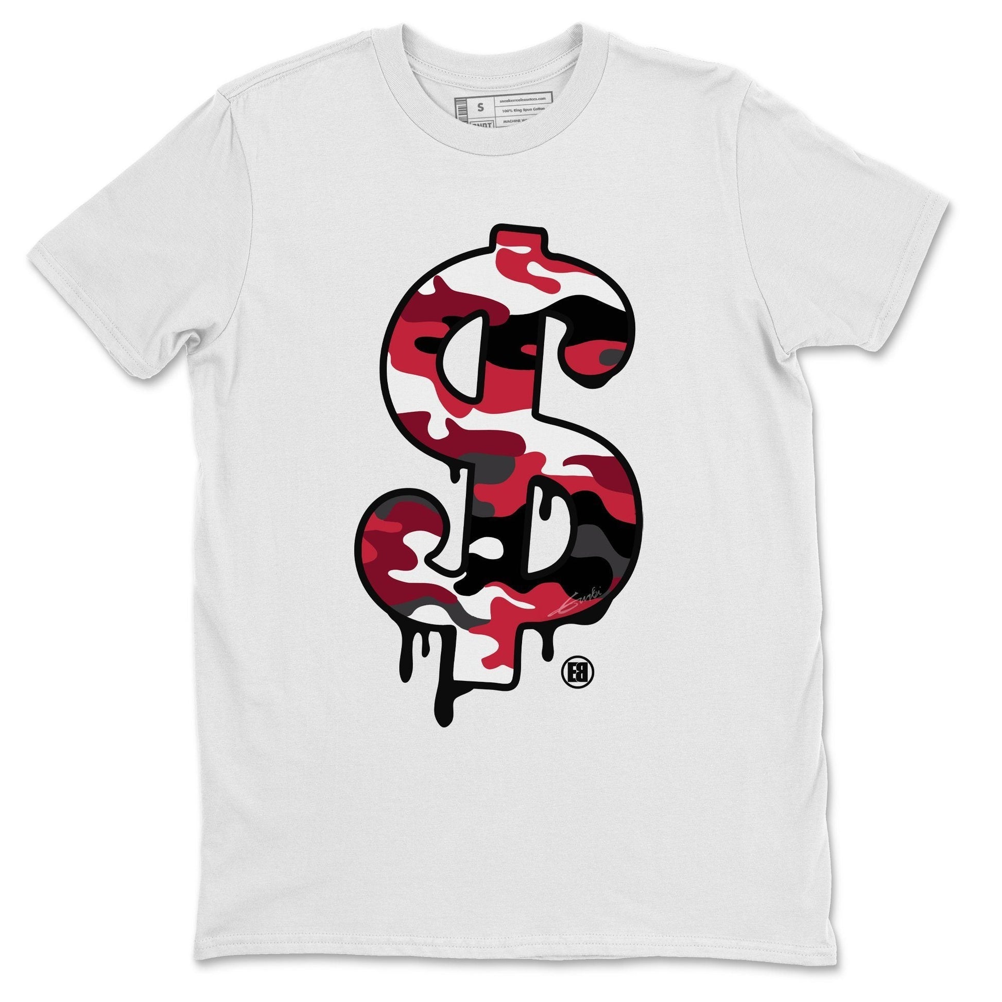 Jordan 12 Reverse Flu Game Sneaker Match Tees Dollar Camo Sneaker Tees Jordan 12 Reverse Flu Game Sneaker Release Tees Unisex Shirts