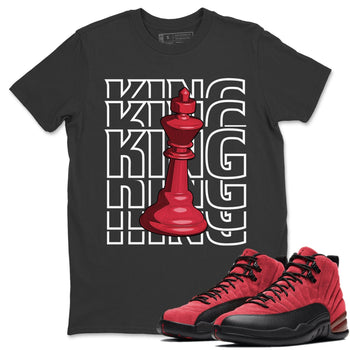 Jordan 12 Reverse Flu Game Sneaker Match Tees King Sneaker Tees Jordan 12 Reverse Flu Game Sneaker Release Tees Unisex Shirts