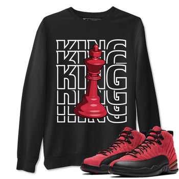 Jordan 12 Reverse Flu Game Sneaker Match Tees King Sneaker Tees Jordan 12 Reverse Flu Game Sneaker Release Tees Unisex Shirts
