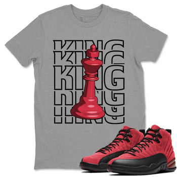 Jordan 12 Reverse Flu Game Sneaker Match Tees King Sneaker Tees Jordan 12 Reverse Flu Game Sneaker Release Tees Unisex Shirts