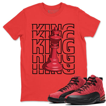 Jordan 12 Reverse Flu Game Sneaker Match Tees King Sneaker Tees Jordan 12 Reverse Flu Game Sneaker Release Tees Unisex Shirts
