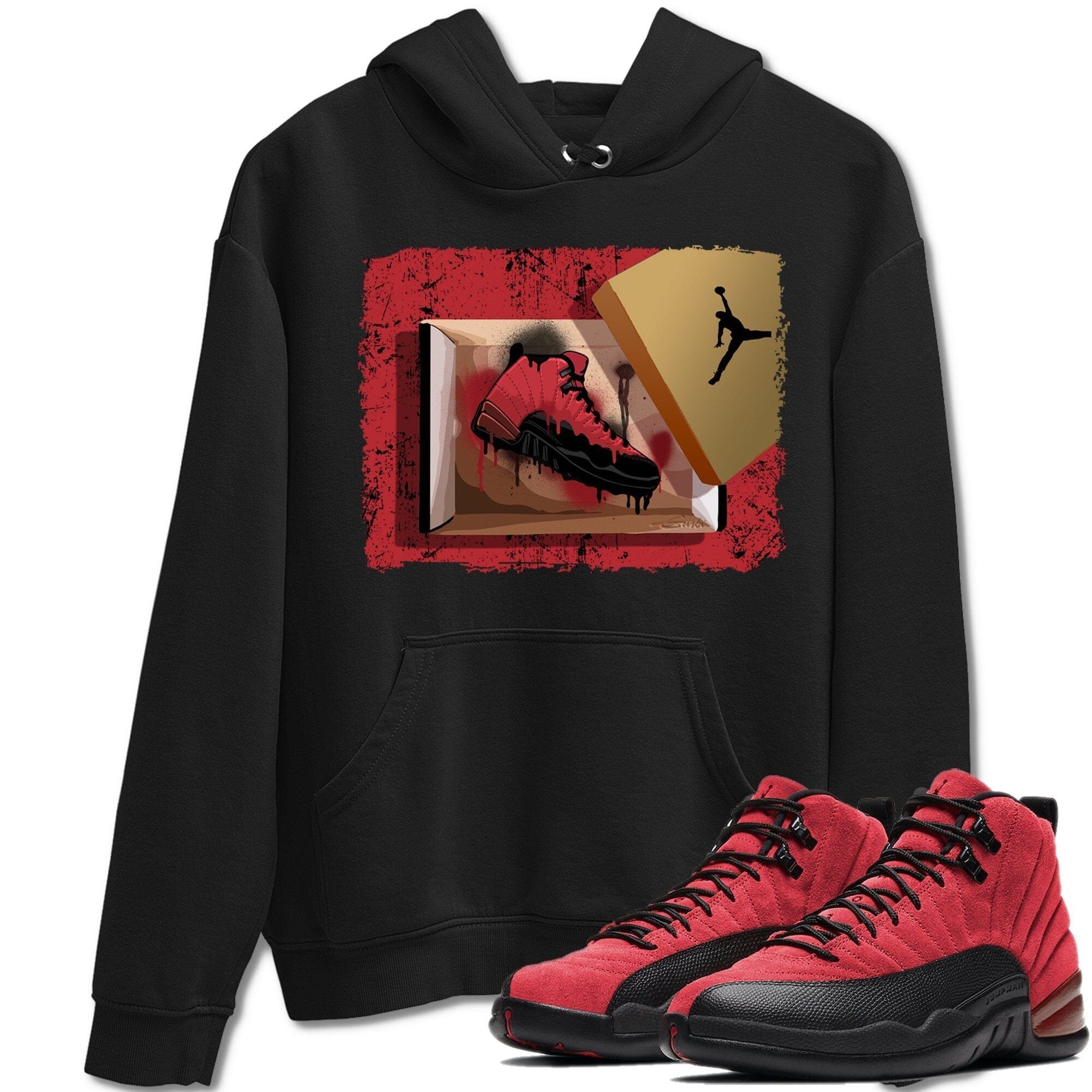Jordan 12 Reverse Flu Game Sneaker Match Tees New Kicks Sneaker Tees Jordan 12 Reverse Flu Game Sneaker Release Tees Unisex Shirts