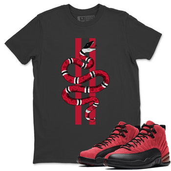 Jordan 12 Reverse Flu Game Sneaker Match Tees Snake Sneaker Tees Jordan 12 Reverse Flu Game Sneaker Release Tees Unisex Shirts
