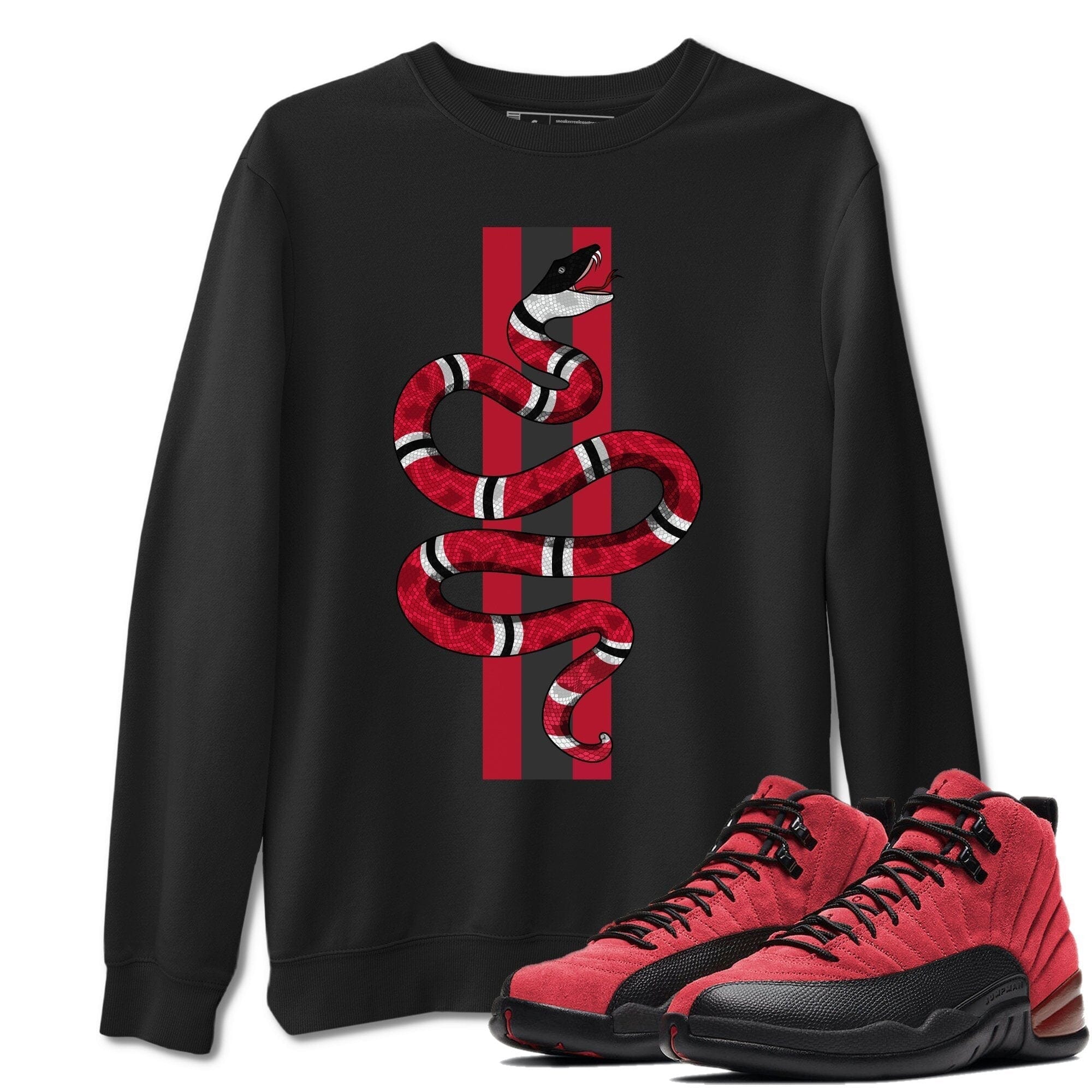 Jordan 12 Reverse Flu Game Sneaker Match Tees Snake Sneaker Tees Jordan 12 Reverse Flu Game Sneaker Release Tees Unisex Shirts