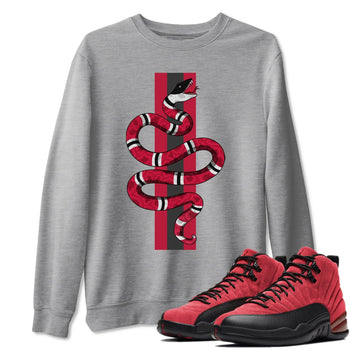Jordan 12 Reverse Flu Game Sneaker Match Tees Snake Sneaker Tees Jordan 12 Reverse Flu Game Sneaker Release Tees Unisex Shirts