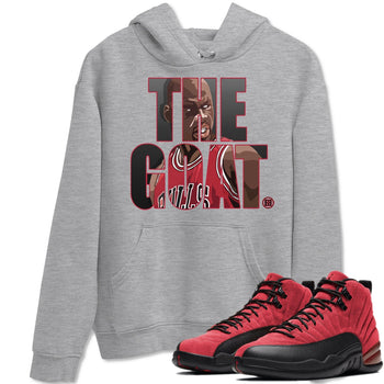 Jordan 12 Reverse Flu Game Sneaker Match Tees The Goat Sneaker Tees Jordan 12 Reverse Flu Game Sneaker Release Tees Unisex Shirts