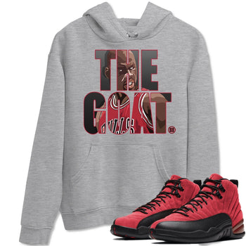 Jordan 12 Reverse Flu Game Sneaker Match Tees The Goat Sneaker Tees Jordan 12 Reverse Flu Game Sneaker Release Tees Unisex Shirts