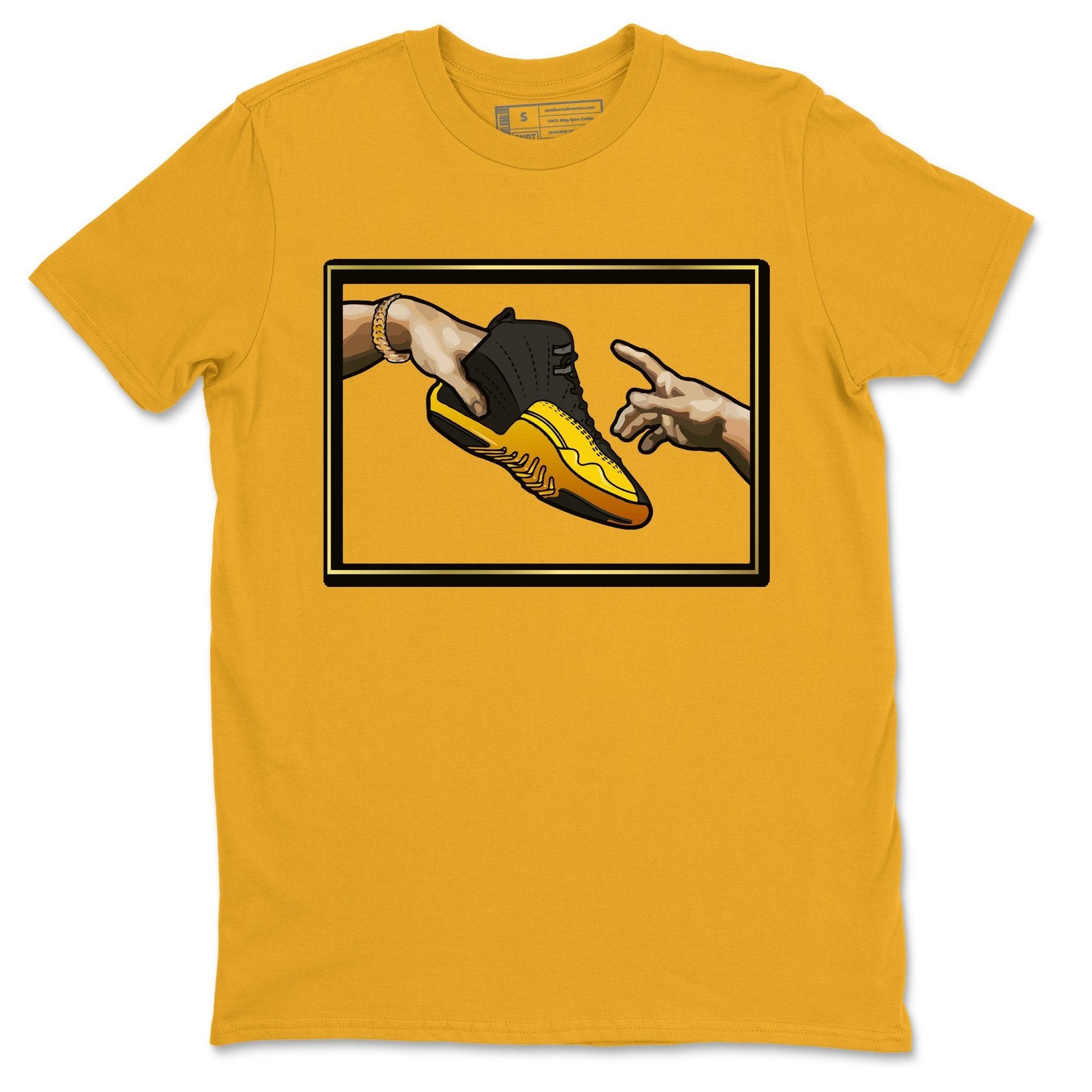 Jordan 12 University Gold Sneaker Match Tees adam's creation Sneaker Tees Jordan 12 University Gold Sneaker Release Tees Unisex Shirts