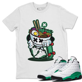 Jordan 13 Lucky Green Sneaker Match Tees Ramen Style Sneaker Tees Jordan 13 Lucky Green Sneaker Release Tees Unisex Shirts
