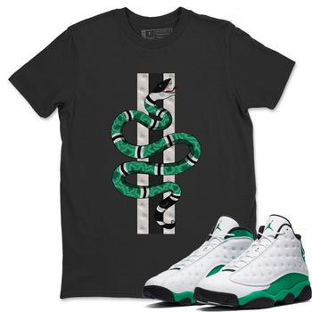 Jordan 13 Lucky Green Sneaker Match Tees Snake Sneaker Tees Jordan 13 Lucky Green Sneaker Release Tees Unisex Shirts