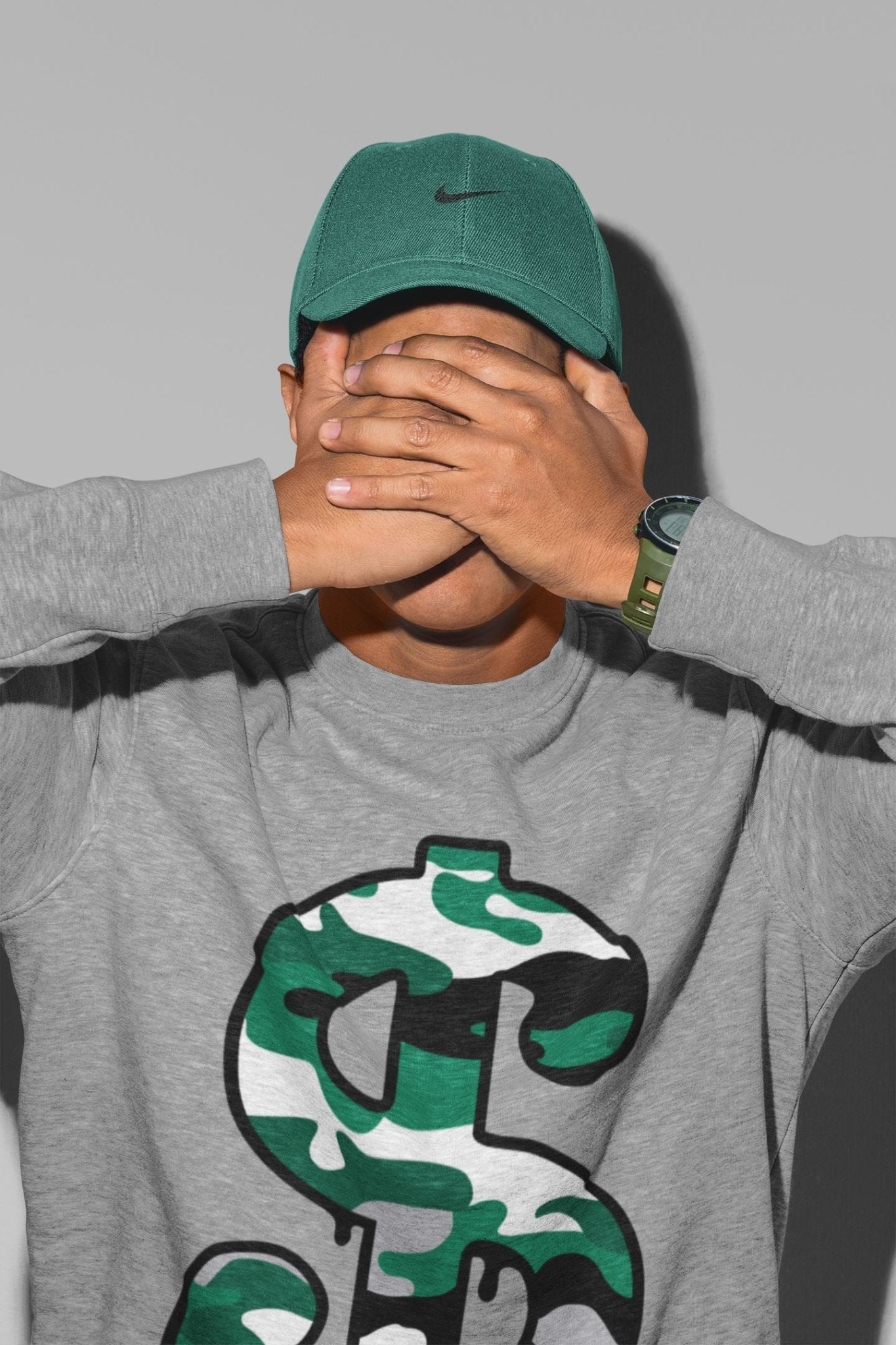 Jordan 13 Lucky Green Sneaker Match Tees Dollar Camo Sneaker Tees Jordan 13 Lucky Green Sneaker Release Tees Unisex Shirts