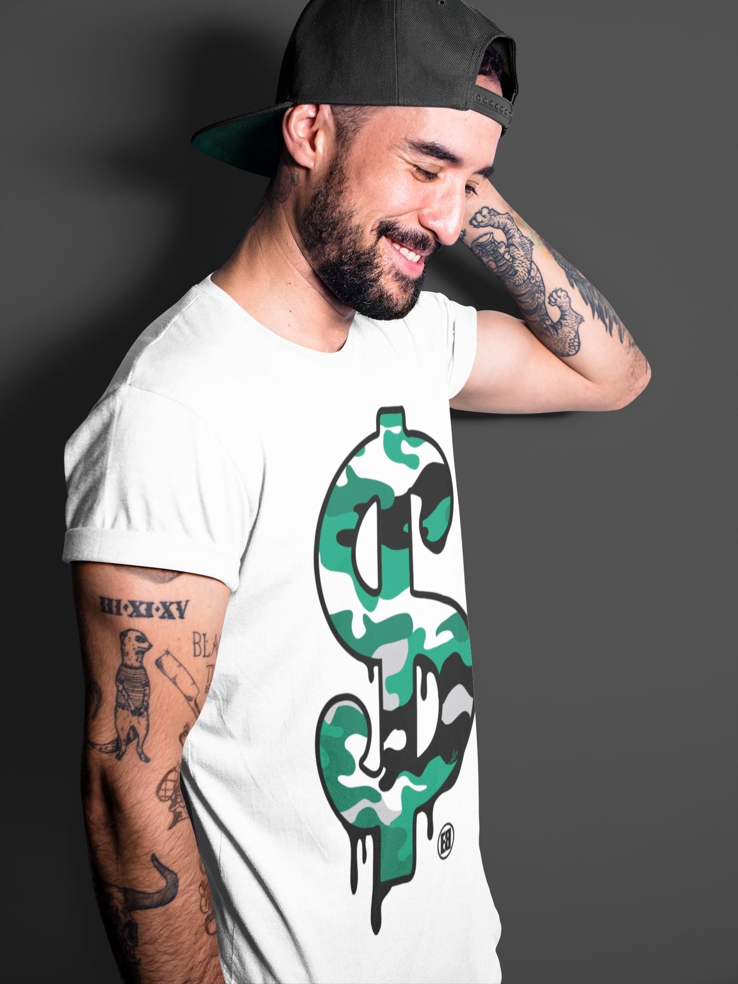 Jordan 13 Lucky Green Sneaker Match Tees Dollar Camo Sneaker Tees Jordan 13 Lucky Green Sneaker Release Tees Unisex Shirts