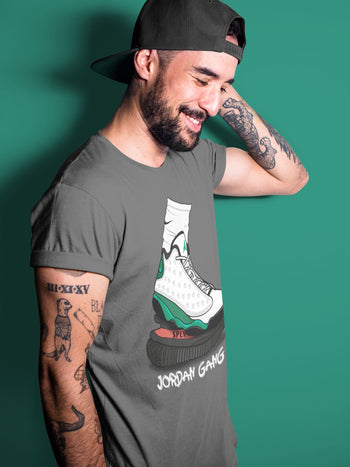 Jordan 13 Lucky Green Sneaker Match Tees Jordan Gang Sneaker Tees Jordan 13 Lucky Green Sneaker Release Tees Unisex Shirts