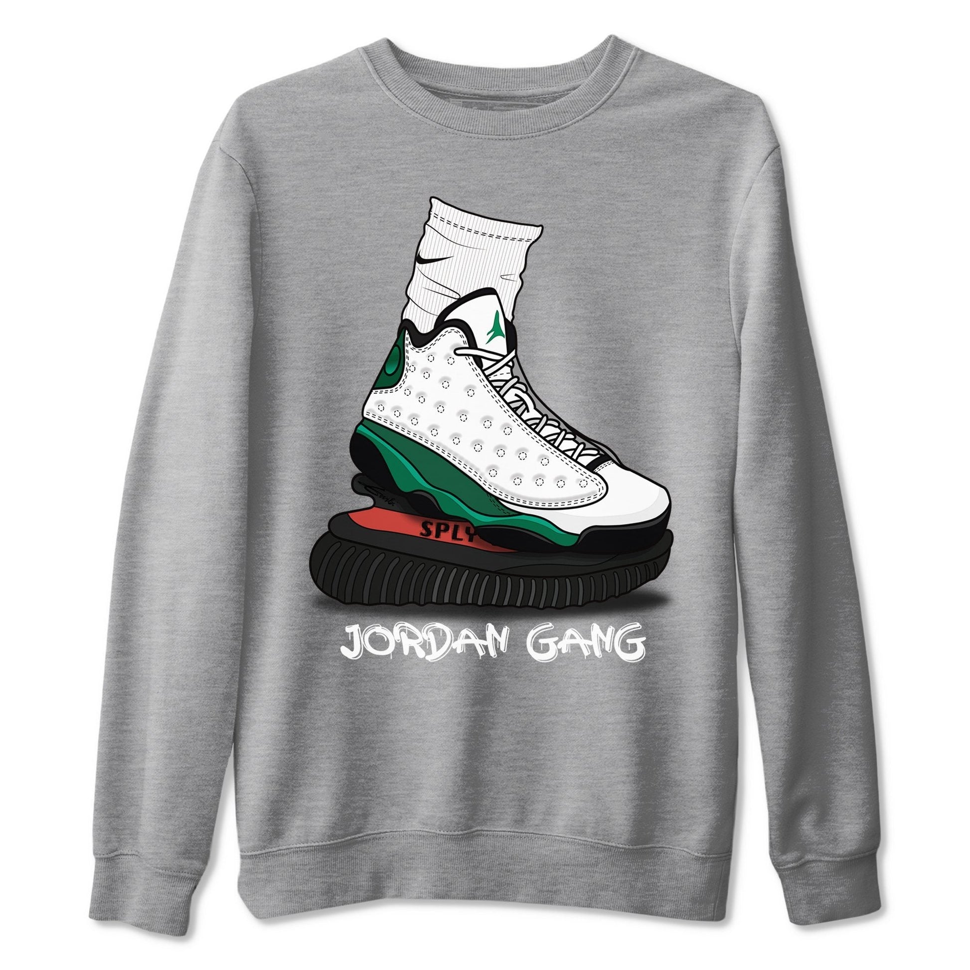 Jordan 13 Lucky Green Sneaker Match Tees Jordan Gang Sneaker Tees Jordan 13 Lucky Green Sneaker Release Tees Unisex Shirts