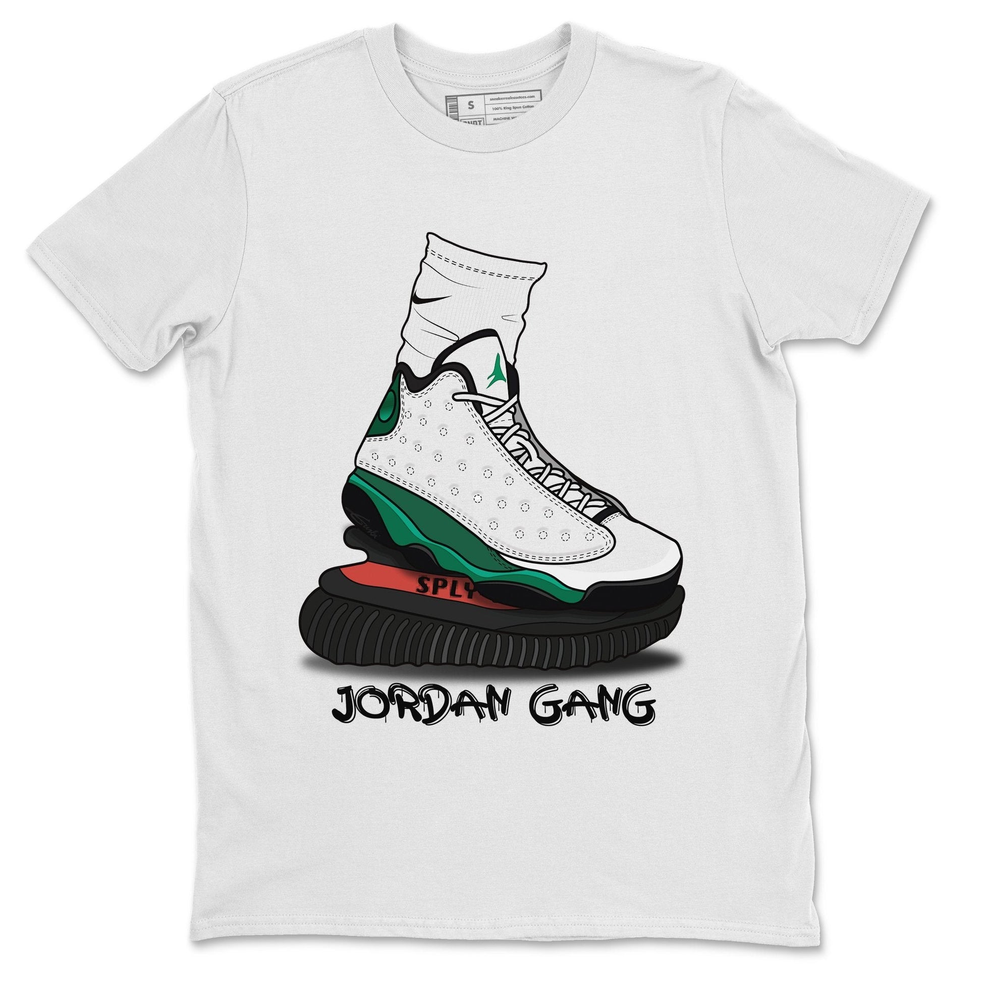 Jordan 13 Lucky Green Sneaker Match Tees Jordan Gang Sneaker Tees Jordan 13 Lucky Green Sneaker Release Tees Unisex Shirts