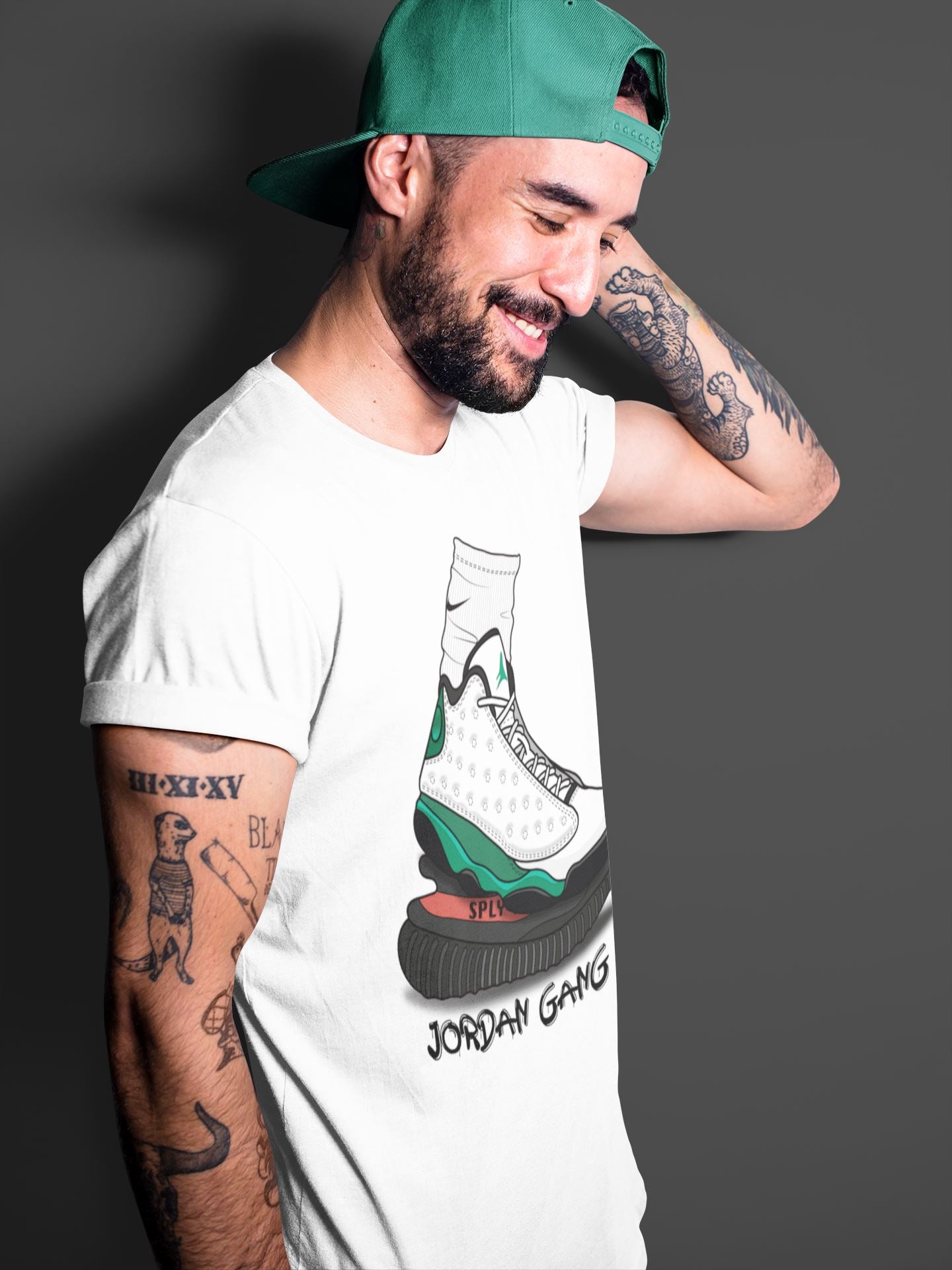 Jordan 13 Lucky Green Sneaker Match Tees Jordan Gang Sneaker Tees Jordan 13 Lucky Green Sneaker Release Tees Unisex Shirts
