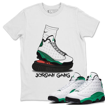 Jordan 13 Lucky Green Sneaker Match Tees Jordan Gang Sneaker Tees Jordan 13 Lucky Green Sneaker Release Tees Unisex Shirts
