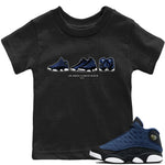 Jordan 13 Brave Blue Sneaker Match Tees Air Jordan 13 Prelude Sneaker Tees Jordan 13 Brave Blue Sneaker Release Tees Kids Shirts