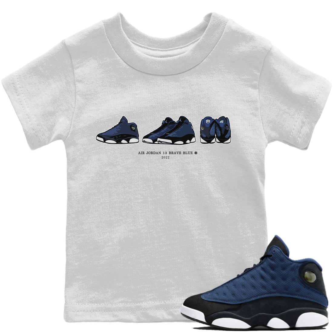 Jordan 13 Brave Blue Sneaker Match Tees Air Jordan 13 Prelude Sneaker Tees Jordan 13 Brave Blue Sneaker Release Tees Kids Shirts
