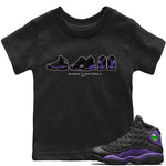 Jordan 13 Court Purple Sneaker Match Tees Air Jordan 13 Prelude Sneaker Tees Jordan 13 Court Purple Sneaker Release Tees Kids Shirts