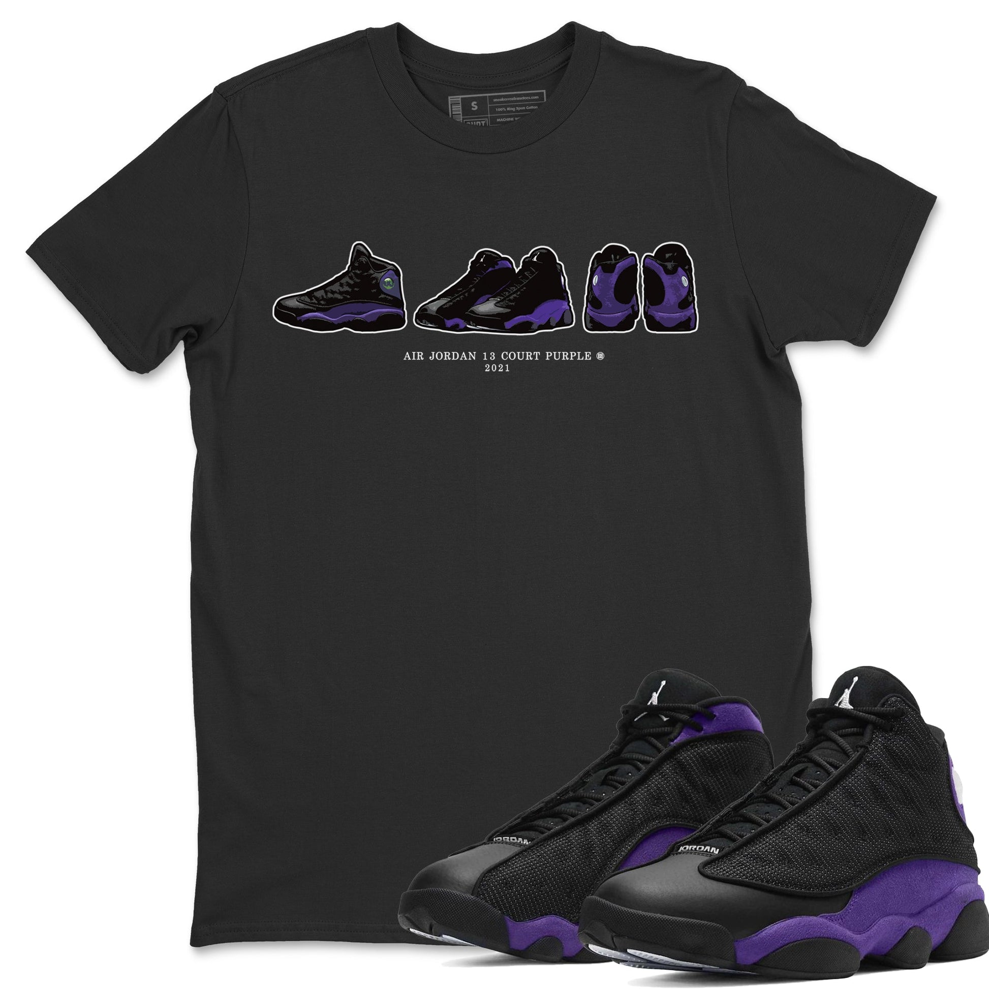Jordan 13 Court Purple Sneaker Match Tees Air Jordan 13 Prelude Sneaker Tees Jordan 13 Court Purple Sneaker Release Tees Unisex Shirts