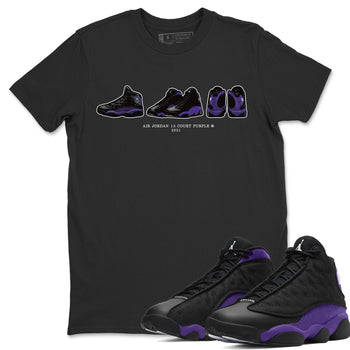Jordan 13 Court Purple Sneaker Match Tees Air Jordan 13 Prelude Sneaker Tees Jordan 13 Court Purple Sneaker Release Tees Unisex Shirts