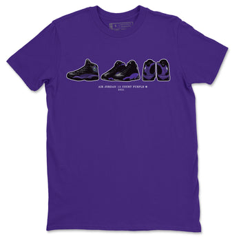 Jordan 13 Court Purple Sneaker Match Tees Air Jordan 13 Prelude Sneaker Tees Jordan 13 Court Purple Sneaker Release Tees Unisex Shirts