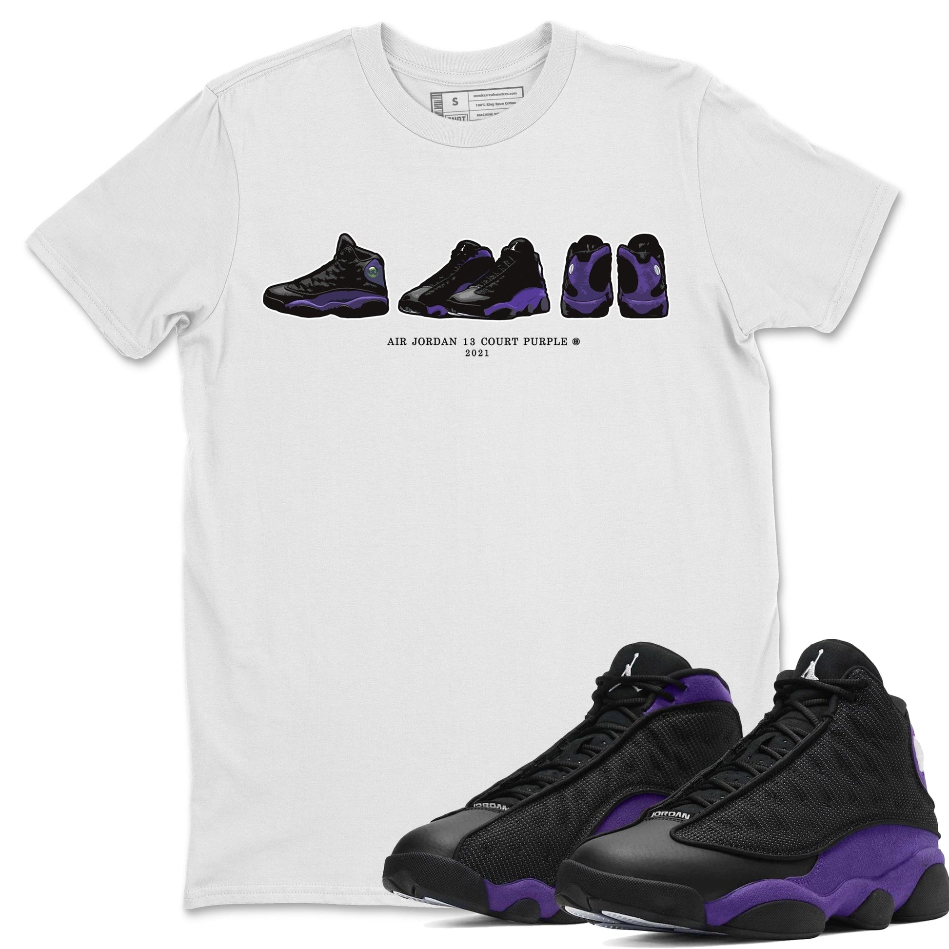 Jordan 13 Court Purple Sneaker Match Tees Air Jordan 13 Prelude Sneaker Tees Jordan 13 Court Purple Sneaker Release Tees Unisex Shirts