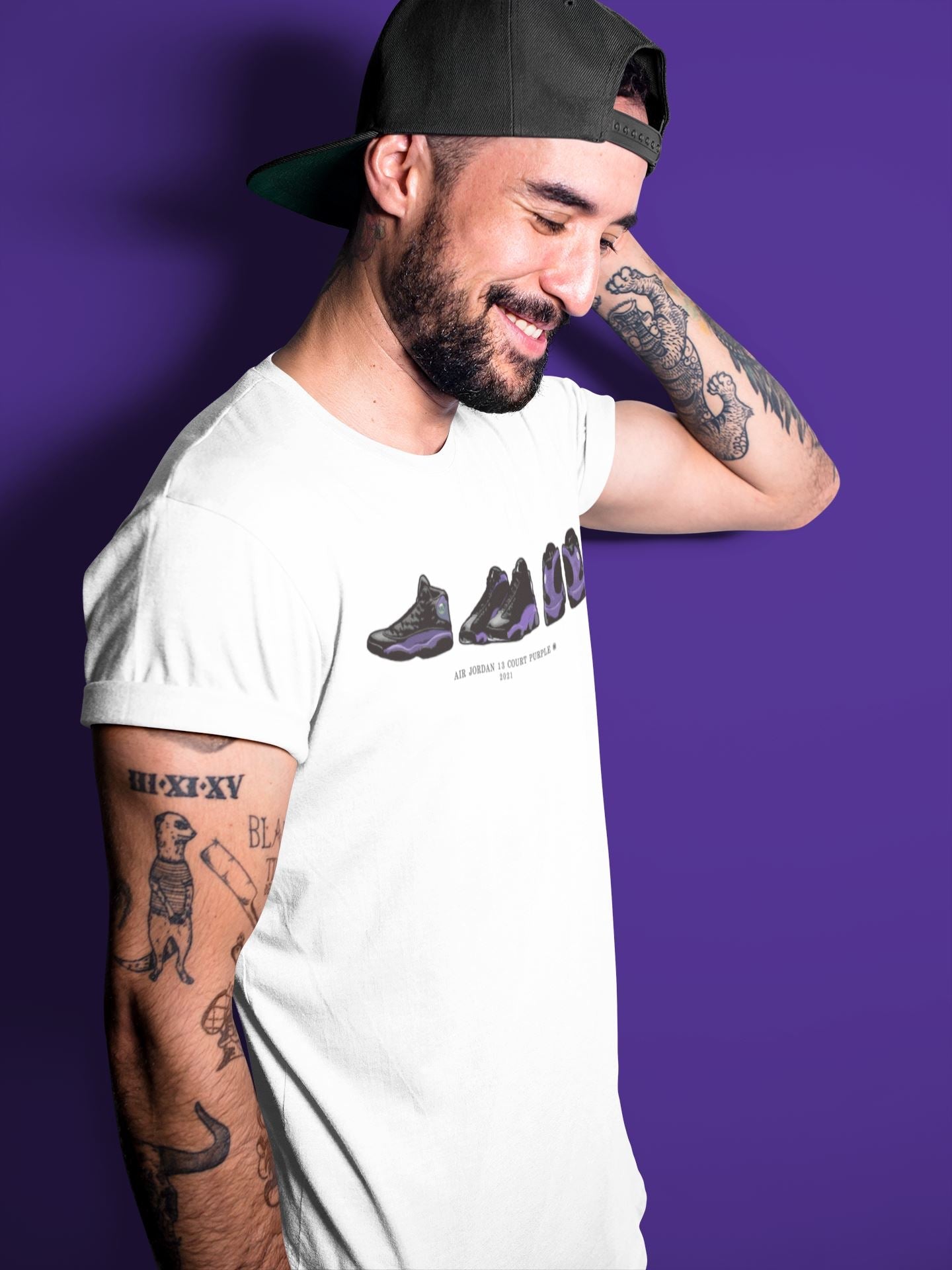 Jordan 13 Court Purple Sneaker Match Tees Air Jordan 13 Prelude Sneaker Tees Jordan 13 Court Purple Sneaker Release Tees Unisex Shirts