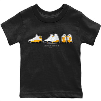Jordan 13 Del Sol Sneaker Match Tees Air Jordan 13 Prelude Sneaker Tees Jordan 13 Del Sol Sneaker Release Tees Kids Shirts