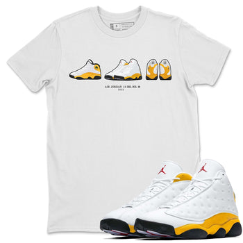 Jordan 13 Del Sol Sneaker Match Tees Air Jordan 13 Prelude Sneaker Tees Jordan 13 Del Sol Sneaker Release Tees Unisex Shirts