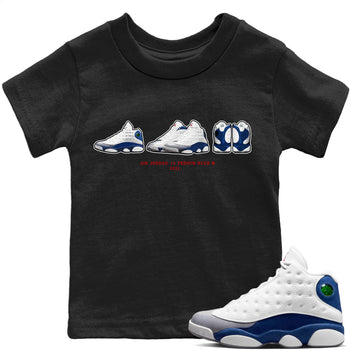 Jordan 13 French Blue Sneaker Match Tees Air Jordan 13 Prelude Sneaker Tees Jordan 13 French Blue Sneaker Release Tees Kids Shirts