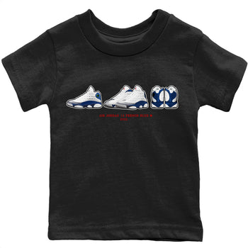 Jordan 13 French Blue Sneaker Match Tees Air Jordan 13 Prelude Sneaker Tees Jordan 13 French Blue Sneaker Release Tees Kids Shirts
