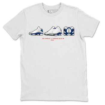 Jordan 13 French Blue Sneaker Match Tees Air Jordan 13 Prelude Sneaker Tees Jordan 13 French Blue Sneaker Release Tees Unisex Shirts