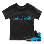 Jordan 13 UNC Sneaker Match Tees Air Jordan 13 Prelude Sneaker Tees Jordan 13 UNC Sneaker Release Tees Kids Shirts