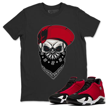 Jordan 14 Gym Red Sneaker Match Tees Skull Hat Sneaker Tees Jordan 14 Gym Red Sneaker Release Tees Unisex Shirts