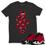 Jordan 14 Gym Red Sneaker Match Tees Snake Sneaker Tees Jordan 14 Gym Red Sneaker Release Tees Unisex Shirts