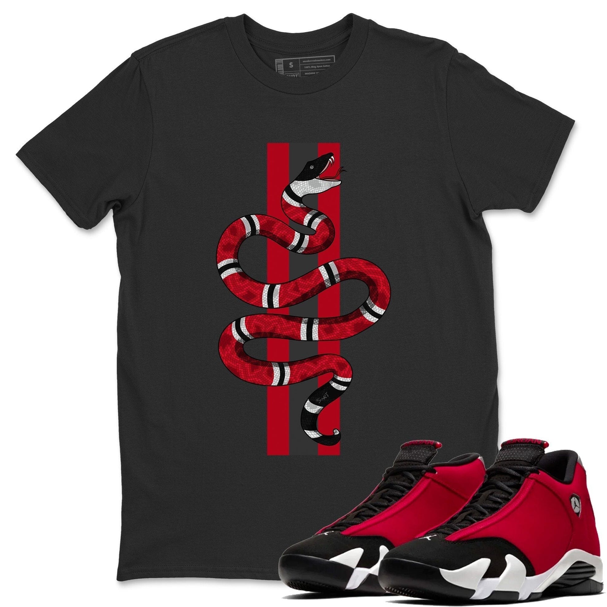 Jordan 14 Gym Red Sneaker Match Tees Snake Sneaker Tees Jordan 14 Gym Red Sneaker Release Tees Unisex Shirts