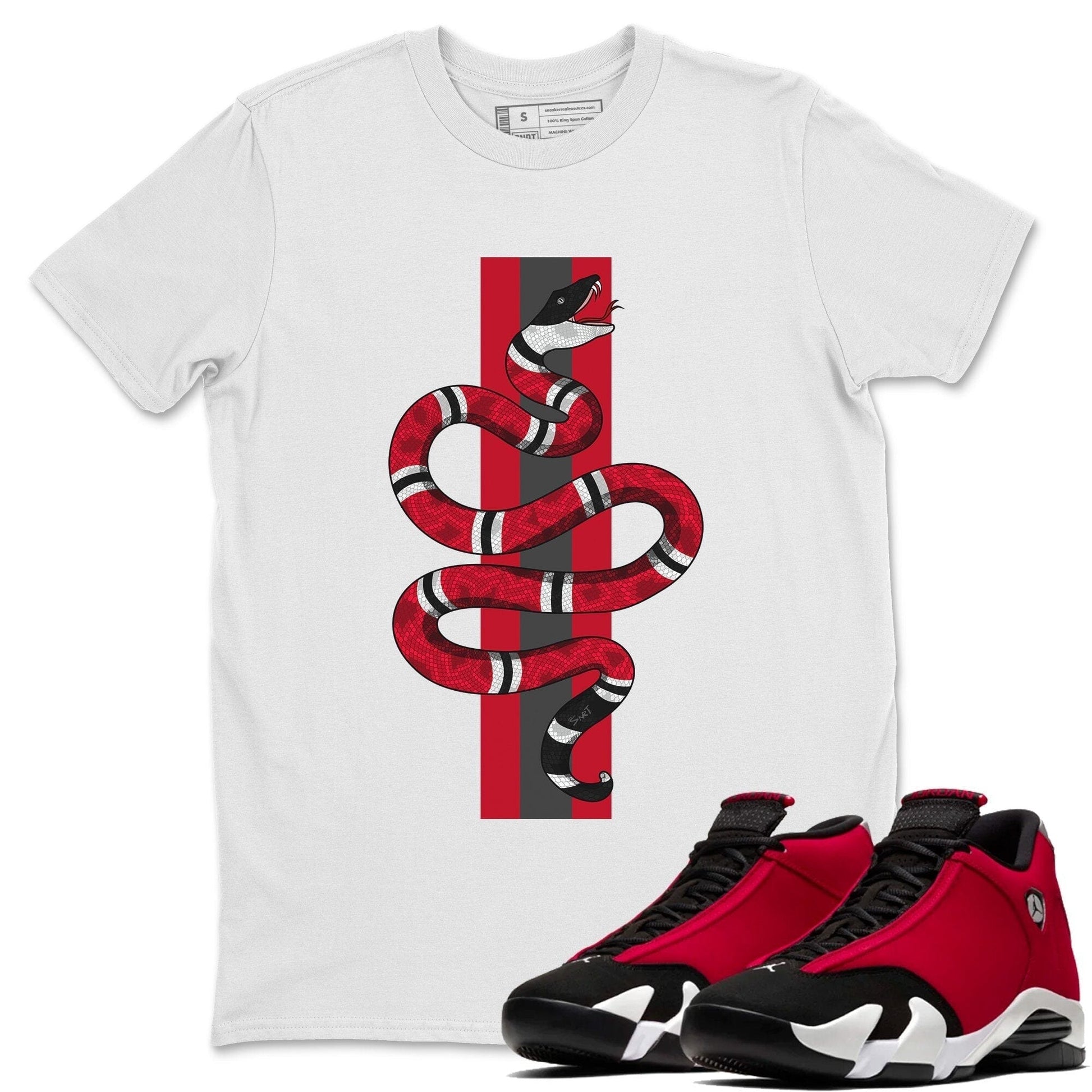 Jordan 14 Gym Red Sneaker Match Tees Snake Sneaker Tees Jordan 14 Gym Red Sneaker Release Tees Unisex Shirts